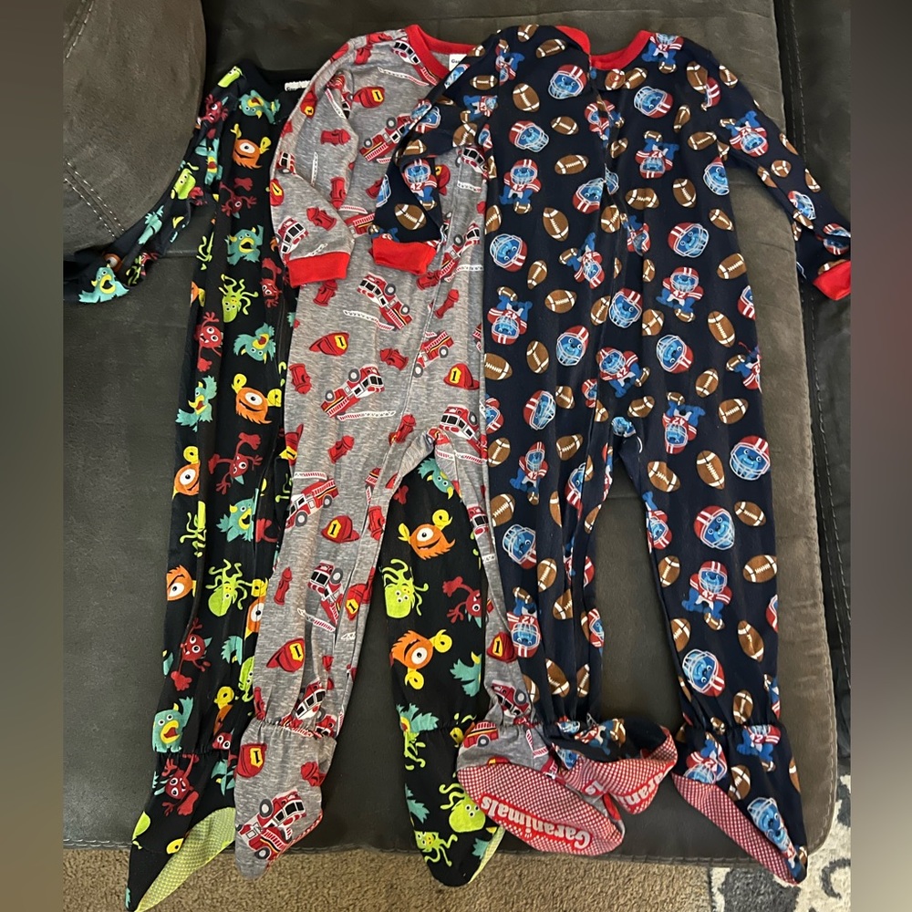 Garanimals - Cotton Footed Pajamas - 24 Months (3 Pack)